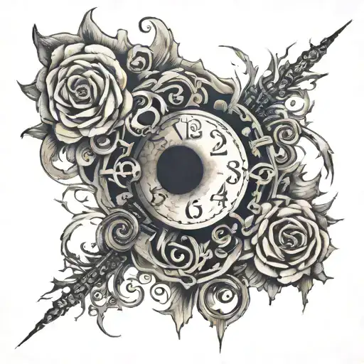 David's Stress, within this the numbers 9, 28, 1, 4, 5, 7 tattoo design idea