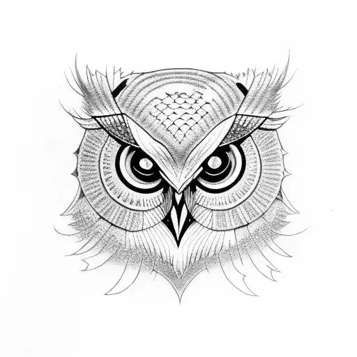 owl skull japanese style tattoo tattoo design idea