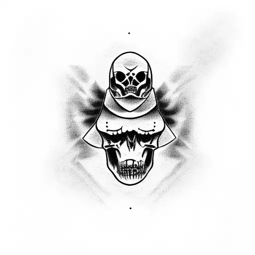 Undead soldier tattoo design idea
