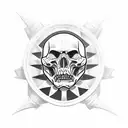 Undead soldier tattoo design idea