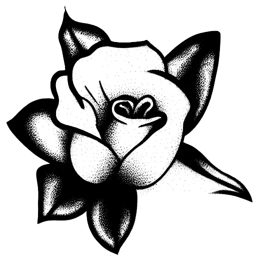 rose, snow drop, carnation, gladiolus and daisy boquet tattoo tattoo design idea
