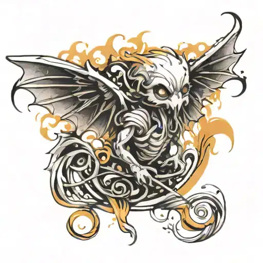 dust sprite tattoo design idea