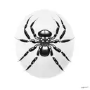 black widow spider tattoo design idea