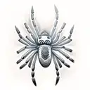 black widow spider tattoo design idea
