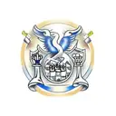 chess with Ukrainian emblems  tattoo design idea