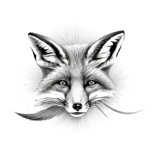 Fox clothing brand, with a hockey stick, country tattoo design idea