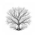 tree with leaves turning into birds tattoo design idea