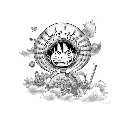 luffy tattoo design idea