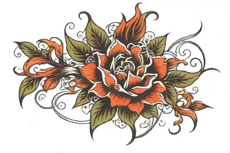 surrender tattoo design idea