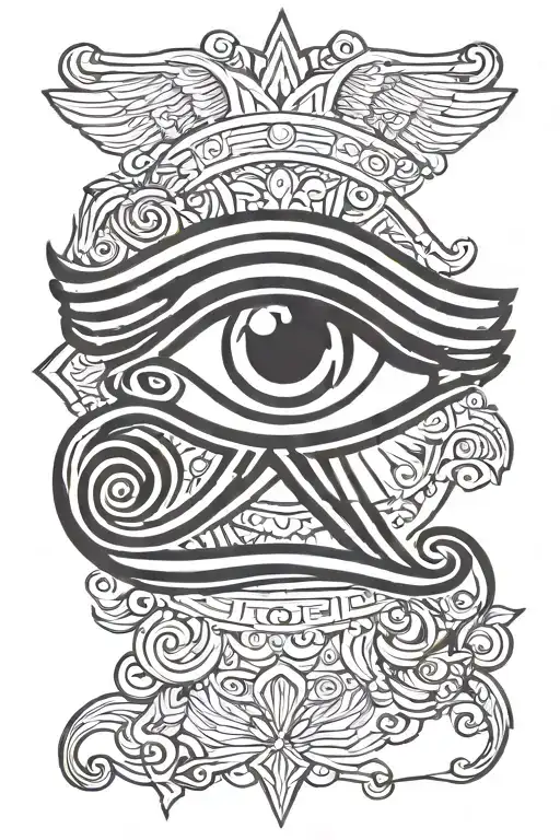 Eye of Horus tattoo design idea