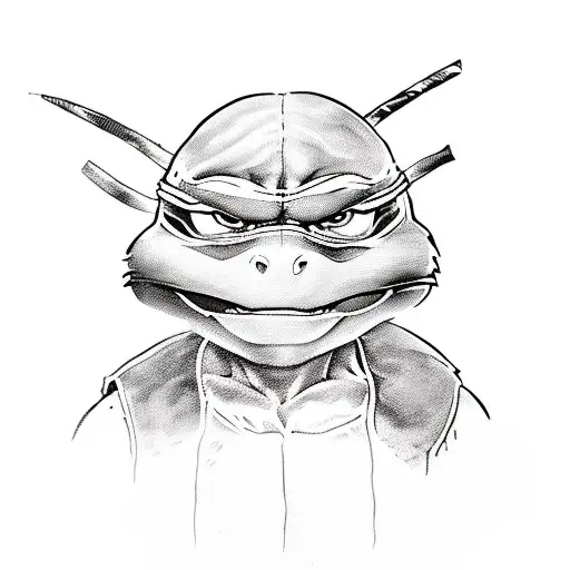 teenage mutant ninja turtles tattoo design idea