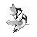 Swallow Bird tattoo design idea