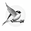 Swallow Bird tattoo design idea