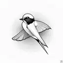 Swallow Bird tattoo design idea