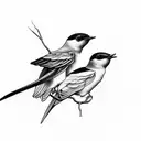 Swallow Bird tattoo design idea