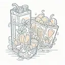 juice box tattoo design idea