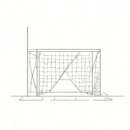 bricked up goal post tattoo design idea