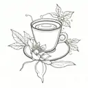 espresso tattoo design idea