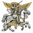 Alexander the Great and Julius Caesar tattoo design idea