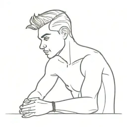 male submissive tattoo design idea