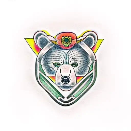 father daughter celtic bear tattoo design idea