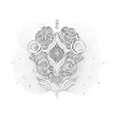 self love tattoo design idea