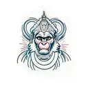 hanuman tattoo design idea