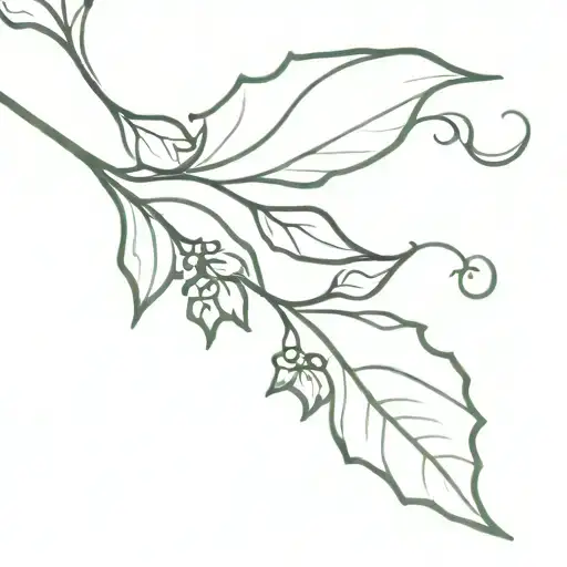 dog nose. "IVY" written above it. one line tattoo. imbedded into Ivy a few Ivy leaves  tattoo design idea