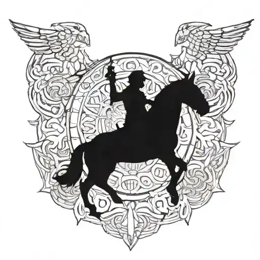 stoic 4 virtues tattoo design idea