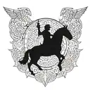 stoic 4 virtues tattoo design idea