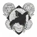 stoic 4 virtues tattoo design idea