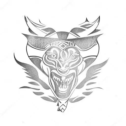 Single line Tennessee tattoo design idea