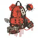 Backpack with Bajoran symbol incorporated tattoo design idea