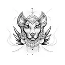 nike goddess tattoo design idea