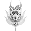 nike goddess tattoo design idea