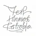 Text tattoo design idea