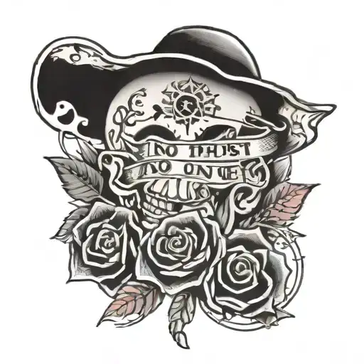 no trust no one tattoo design idea