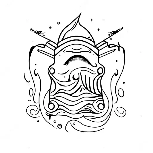 closed eyes with tears flowing down the face. eyebrows neat and arched tattoo design idea