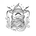 closed eyes with tears flowing down the face. eyebrows neat and arched tattoo design idea