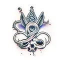 twisted one blasphemous tattoo design idea