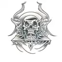 twisted one blasphemous tattoo design idea