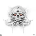 twisted one blasphemous tattoo design idea