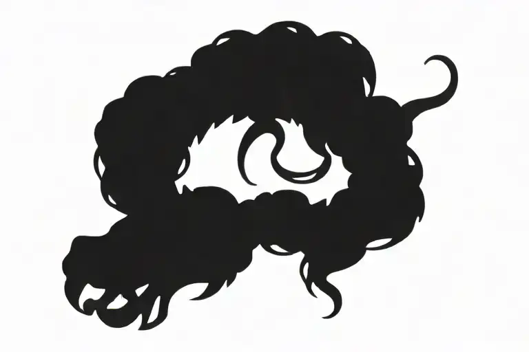 rattle snake intertwined on normal AR 15 rifle tattoo design idea