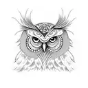 Owl tattoo design idea