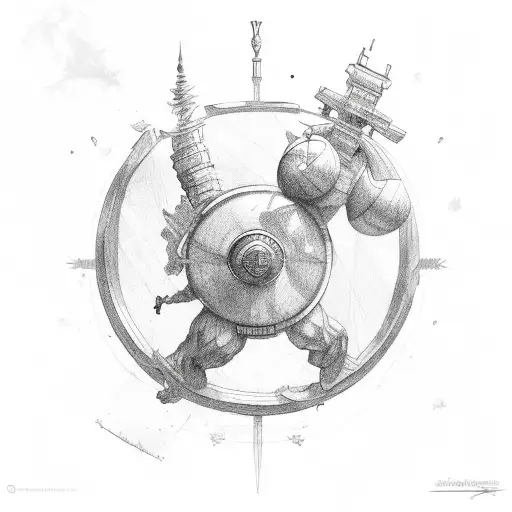 atlas the greek titan tattoo design idea