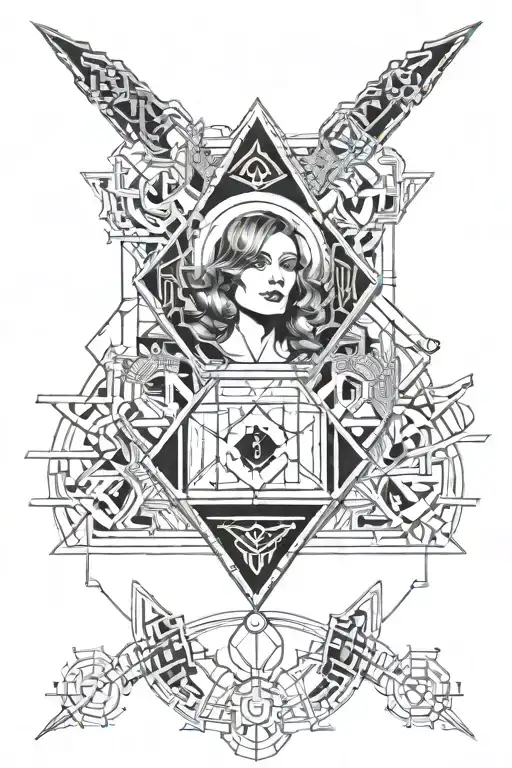 drowned World Substitute For Love madonna  tattoo design idea