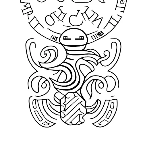 The word "Ohana" with an interesting font with a semicolon built into the word. tattoo design idea