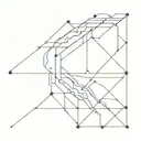 symmetric circuit terminators with stipling and crosshatching forming a band tattoo design idea