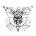 gothic gargoyle  tattoo design idea