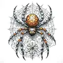 spider tattoo design idea